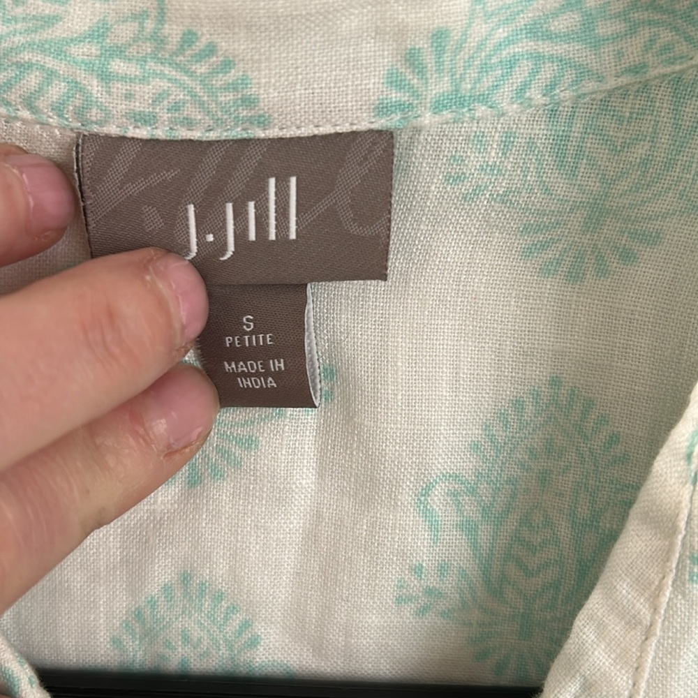 J. Jill Linen Button Down Blouse - Picture 4 of 6